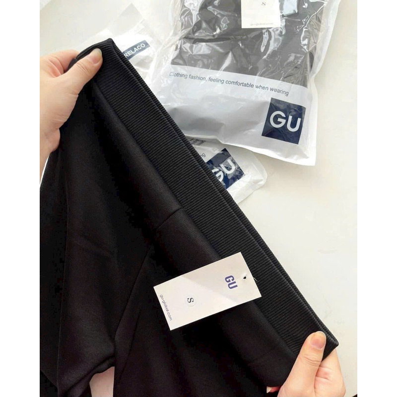Quần legging lót lông Gu siêu ấm co dãn tốt, Quần lót lông Gu legging ôm ấm co dãn