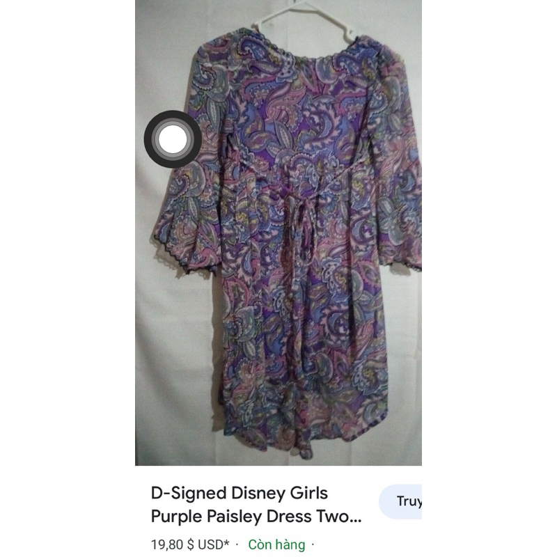 Đầm voan bé gái 1 lớp,người lớn size xs,s có thể bon chen dc