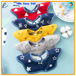 Yếm ăn cho bé 360 độ, yếm xoay tròn