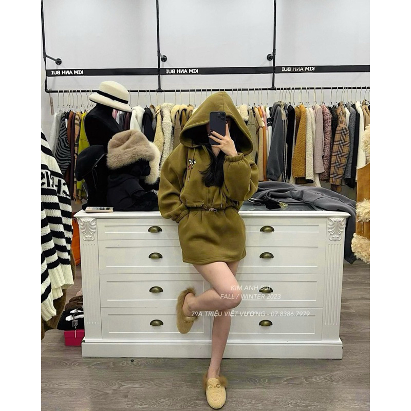 Set Nỉ Mũ Mickey chân váy