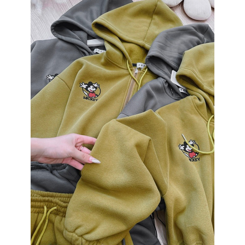 Set Nỉ Mũ Mickey chân váy