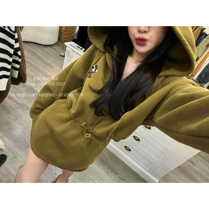 Set Nỉ Mũ Mickey chân váy