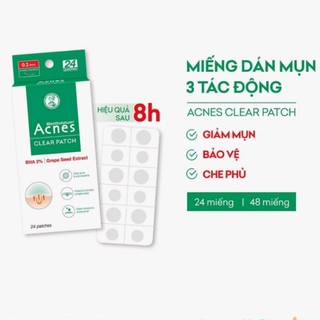 Miếng dán mụn Acnes Clear Patch 12m/24m