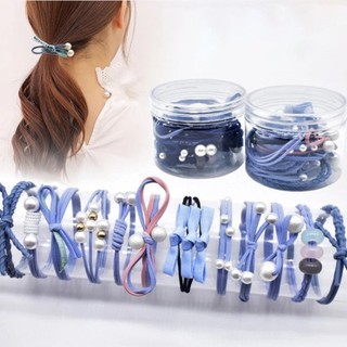 Set 12 dây thun cột tóc phong cách Hàn Quốc cao cấp