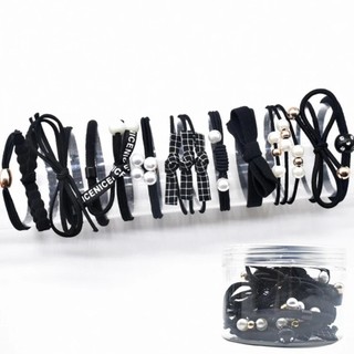 Set 12 dây thun cột tóc phong cách Hàn Quốc cao cấp