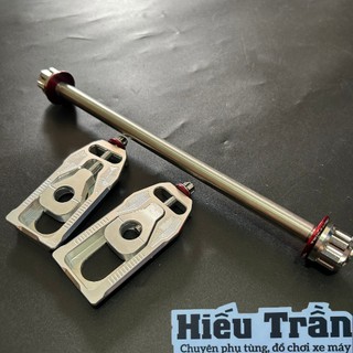 Pad Tăng Sên Nhôm CNC Wave Dream + trục bánh + Tán salaya