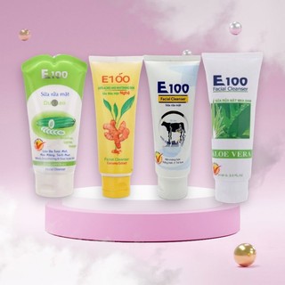 Sữa rửa mặt dưỡng trắng E100 Facial Cleanser 80ml
