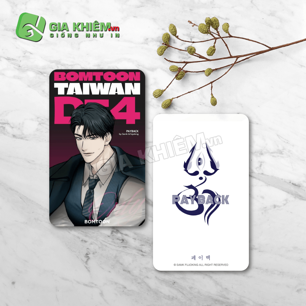 Card BOMTOON Unoff Lomo Manhwa BL Limited