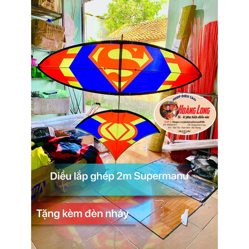 Áo diều lắp ghép mẫu Super Man - Siêu Rẻ