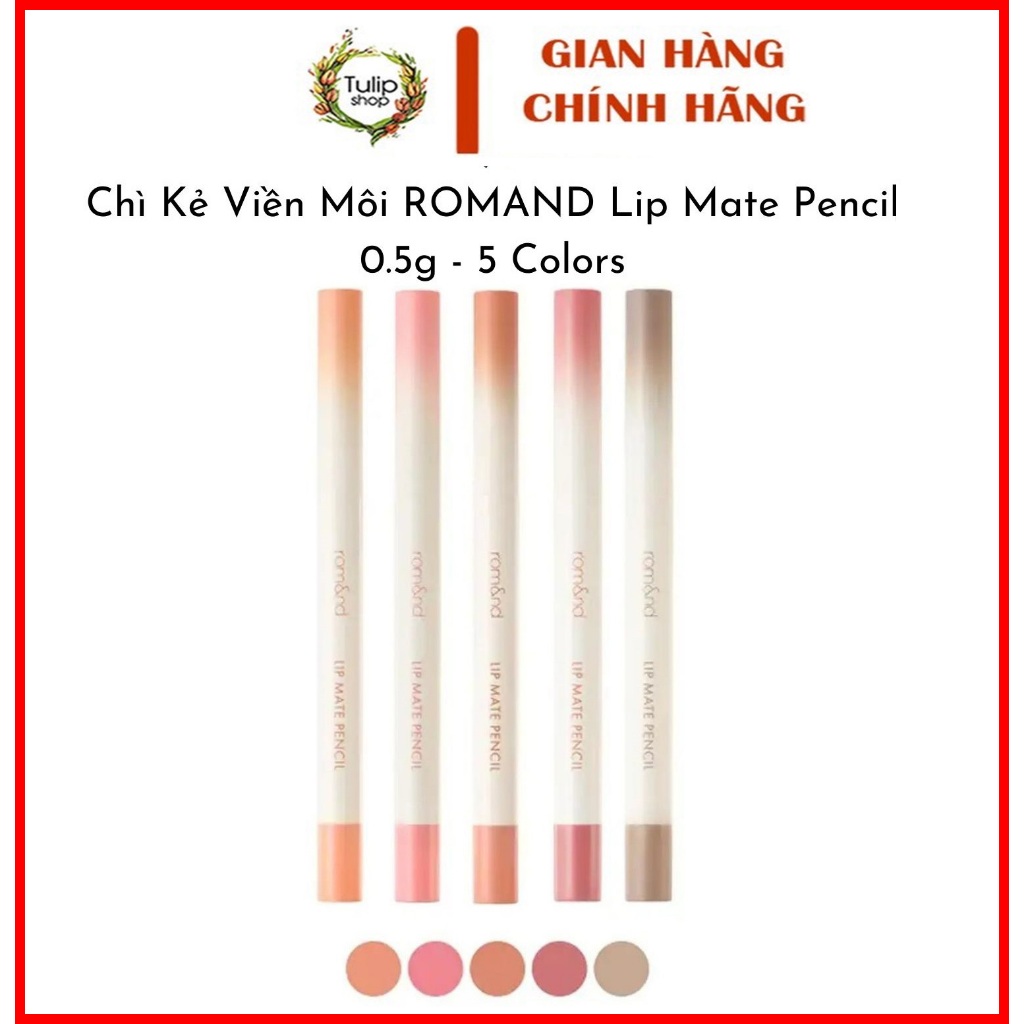 Son bút chì kẻ viền môi Romand Lip Mate Pencil