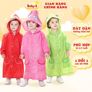 Áo mưa cho bé 2-7 tuổi xuất Nhật cao cấp hình thú vui nhộn nhiều màu sắc tươi sáng Baby-S – SAM001