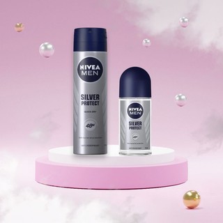 Xịt ngăn mùi NIVEA MEN Silver Protect phân tử bạc kháng khuẩn 150ml