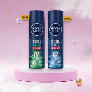 Xịt ngăn mùi Nivea Men mát lạnh Cool Kick 150ml