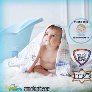 🌸 Chăn xô nhăn 6 lớp cho bé 🌸kích thước 1.1mx1.1m