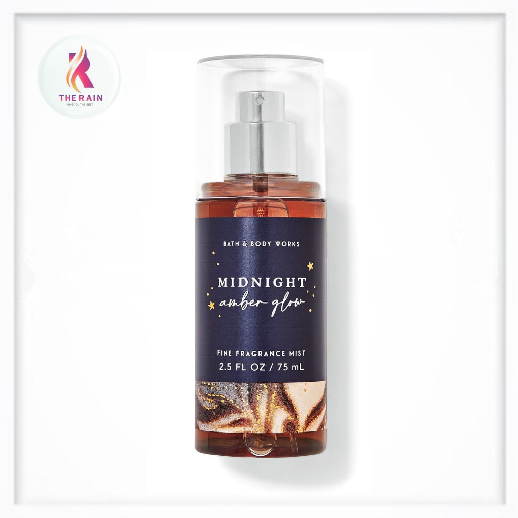 Xịt thơm toàn thân mini Bath & Body Works Midnight Amber Glow 75ml