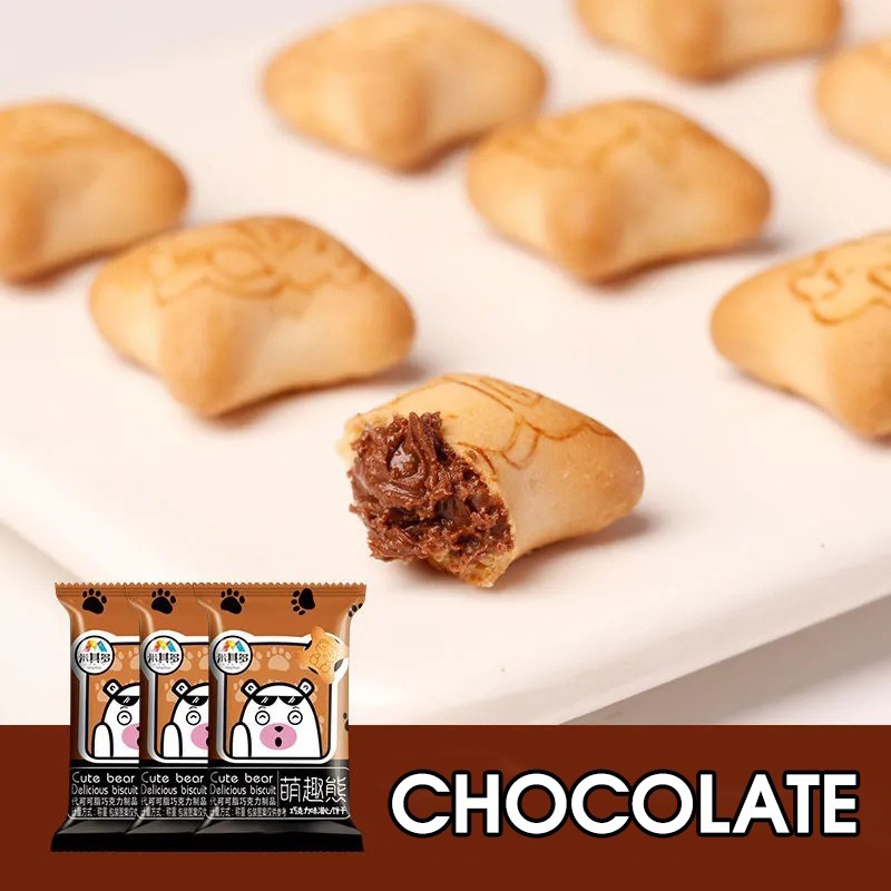 Bánh gấu CHOCO BEAR nhân kem Đài Loan