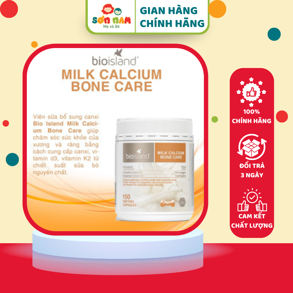 Canxi Viên Biosland - Bổ Sung Canxi Dành Cho Mẹ Bầu, Trẻ 12 Tuổi Trở Lên Thúc Đẩy Quá Trình Phát Tri