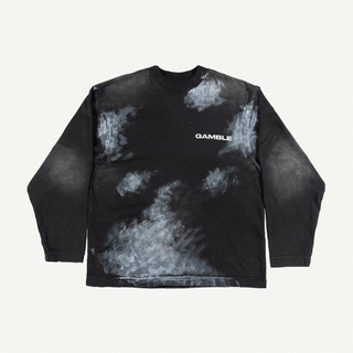 BUILDER TEE BLACK  / Áo Thun Tay Dài Màu Đen  / Oversized Boxy Fit / GAMBLE WORLDWIDE