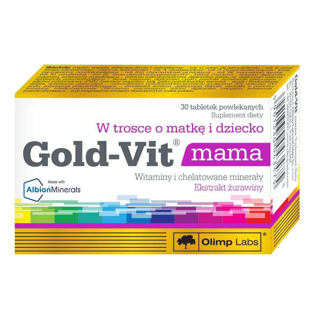 Viên uống Gold-vit Mama bổ sung vitamin & khoáng chất thế hệ mới cho mẹ bầu, sau sinh hữu cơ