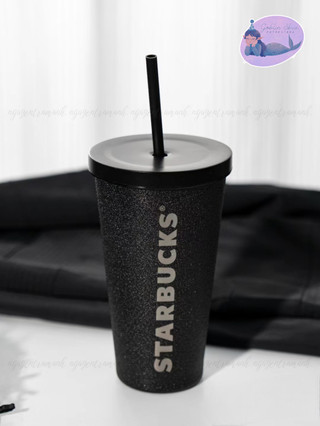 Starbucks china ly giữ nhiệt 550ml stainless steel black cold cup