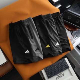 Quần Short thun - Quần sọt thun chất vải thun lạnh poly 4 chiều dày dặn co giãn thoải mái form ngang gối