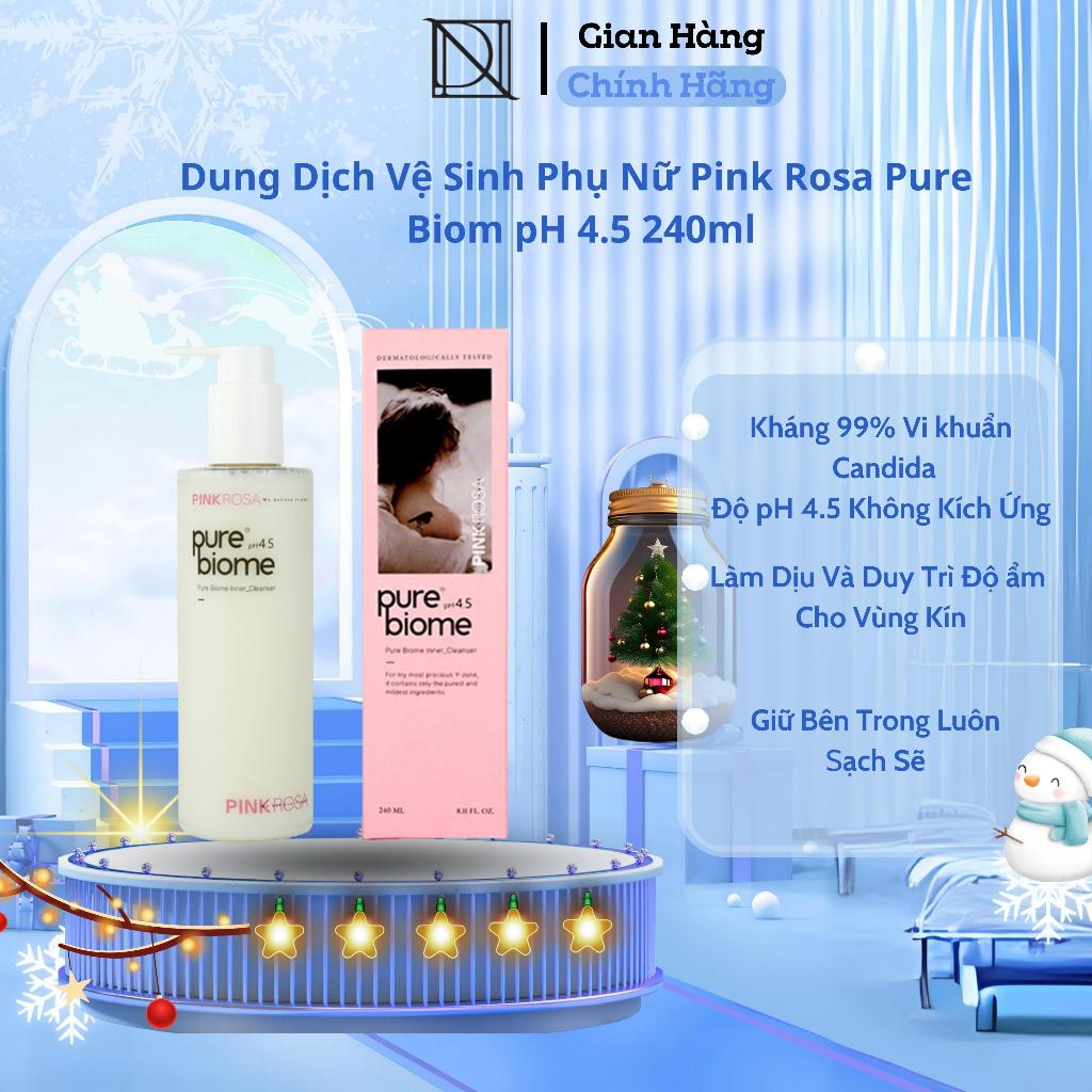 Dung Dịch Vệ Sinh Phụ Nữ Pink Rosa Pure Biom pH 4.5 240ml
