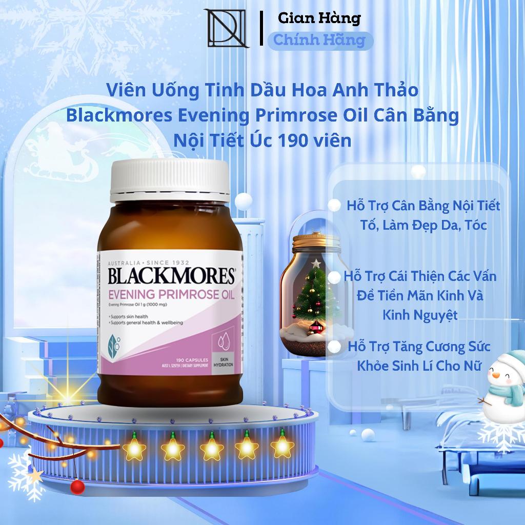 Viên Uống Tinh Dầu Hoa Anh Thảo Blackmores Evening Primrose Oil Cân Bằng Nội Tiết Úc 190 viên