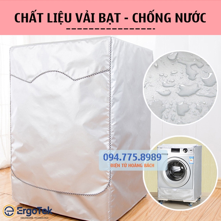 Áo trùm máy giặt cửa ngang chống bụi chống nước, Vỏ bọc che máy giặt 7 / 8 / 9 / 10 / 12kg - Che phủ máy giặt cao cấp