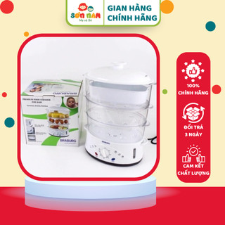 Nồi hấp đa năng Braburg 3 tầng ,hỗ trợ cho cả gia đình , dành cho cả mẹ và bé