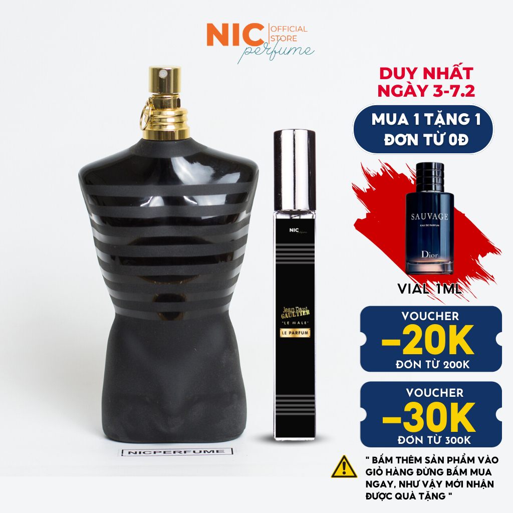 10ml JPG Le Male Le Parfum | Nước hoa nam chính hãng