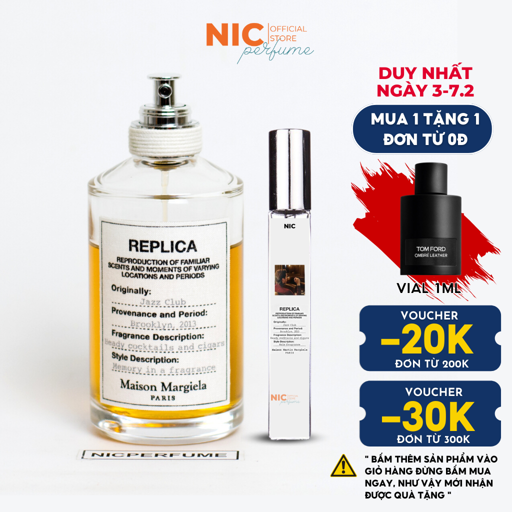 10ml Replica Jazz Club | Nước hoa nam chính hãng