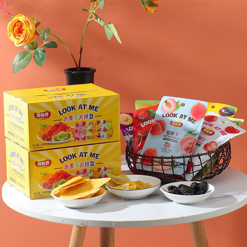Hoa quả sấy dẻo gói 25g xoài chanh leo bưởi - đồ ăn vặt