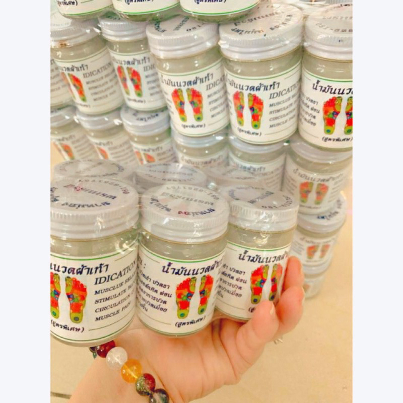 COMBO 3 LỌ - 6 LỌ Cao Xoa Bóp Huyệt Bàn Chân, Dầu nóng, Dầu Cù Là bàn chân Massage thái lan 50gr