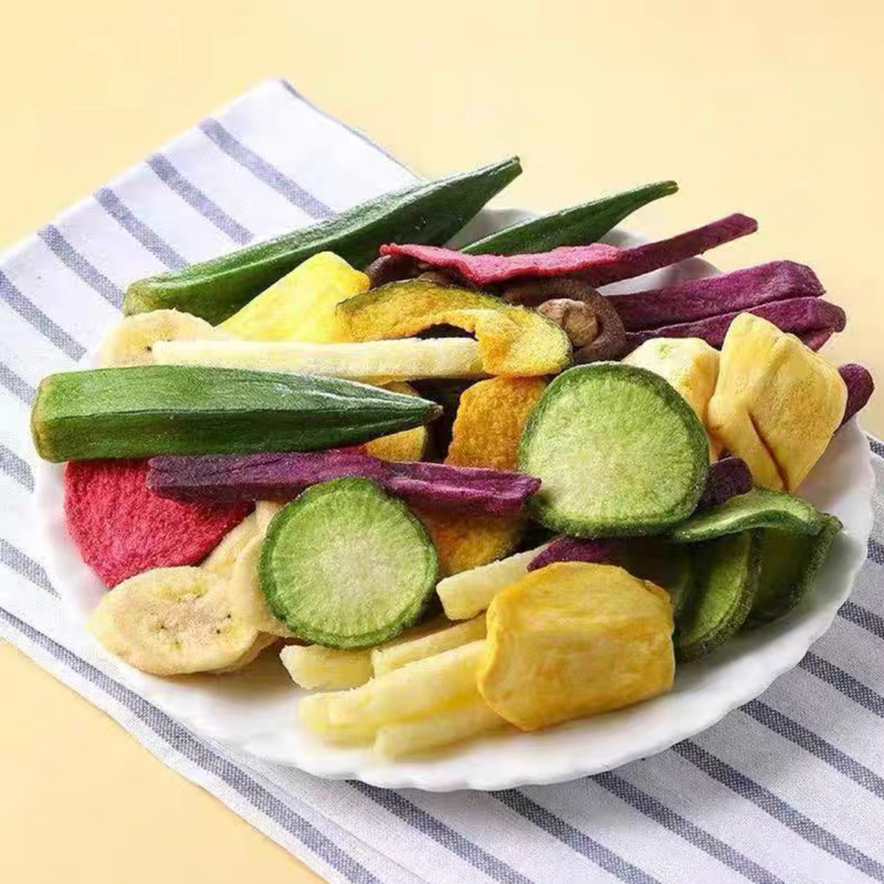 Rau củ quả sấy giòn gói 250g siêu ngon