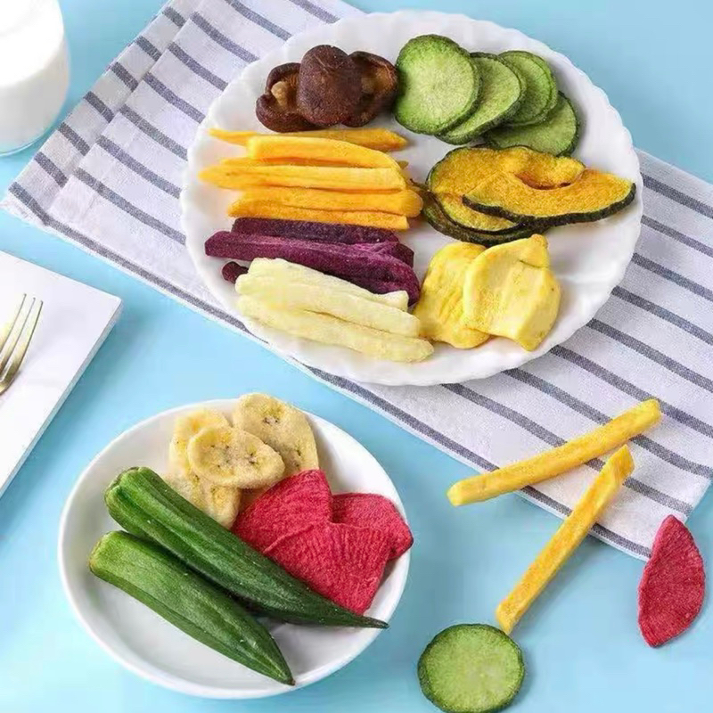 Rau củ quả sấy giòn gói 250g siêu ngon