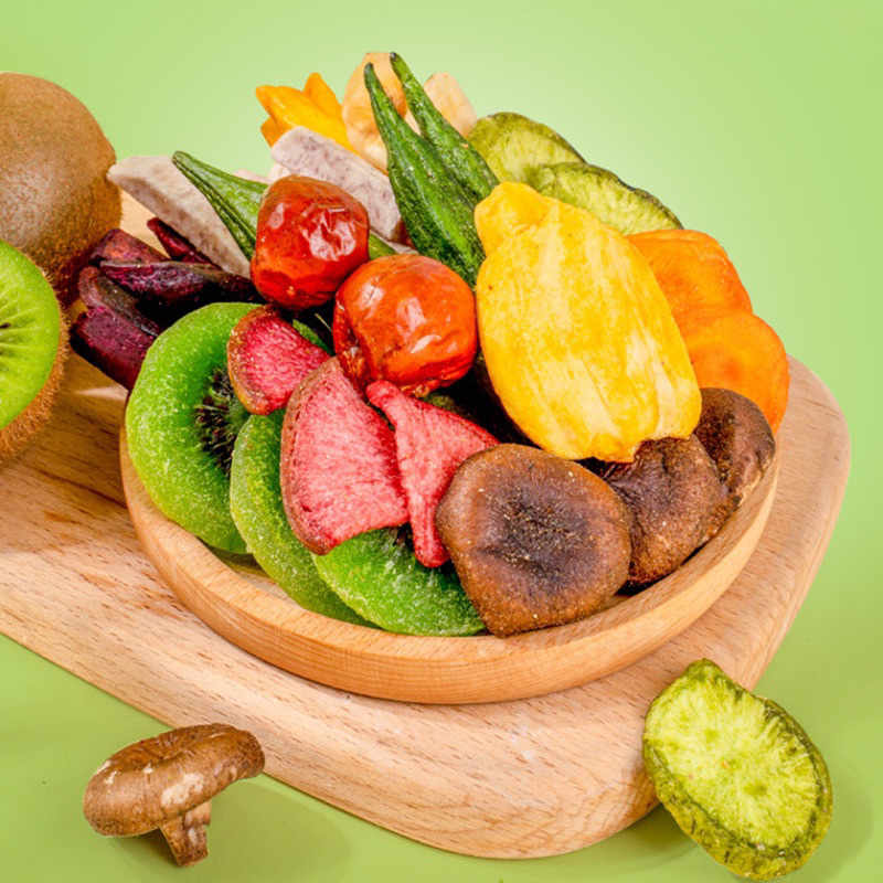 Rau củ quả sấy giòn gói 250g siêu ngon