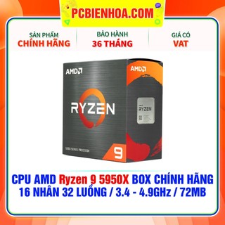 Amd ryzen 9 5950x / 64md / 3.4ghz boost 4.9ghz / 16 nhân 32 luồng