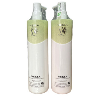 Cặp dầu gội xả phục hồi tóc hư tổn Wekla Hair Care 780mlx2