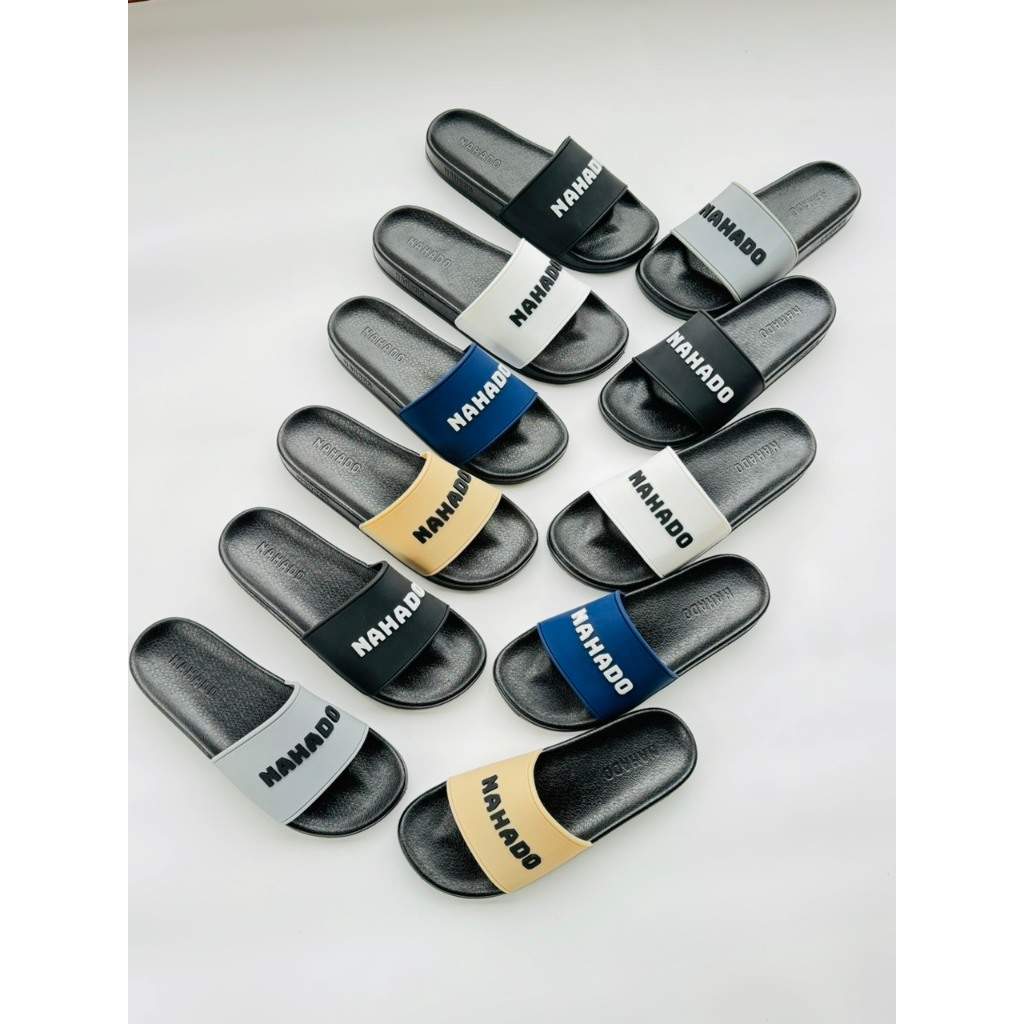 Dép lê thời trang quai ngang nam NAHADO.Hàng sẵn kho 5 màu từ 38-43
