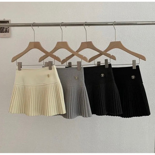 [ Hàng Đẹp ] Chân váy dạ Tag chữ B xếp ly tennis có lót trong Qcl1