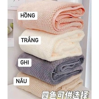 Khăn tắm san hô 70x140cm, khăn tắm siêu thấm hút cotton mềm mịn giao màu ngẫu nhiên