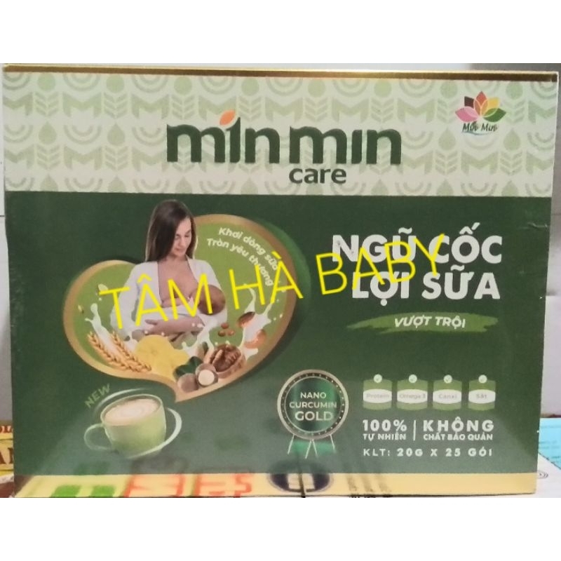 Bột ngũ cốc dinh dưỡng MinMin Care lợi sữa 30 loại hạt (25 gói x 20 gam) Min Min ( shop mẹ và bé THB