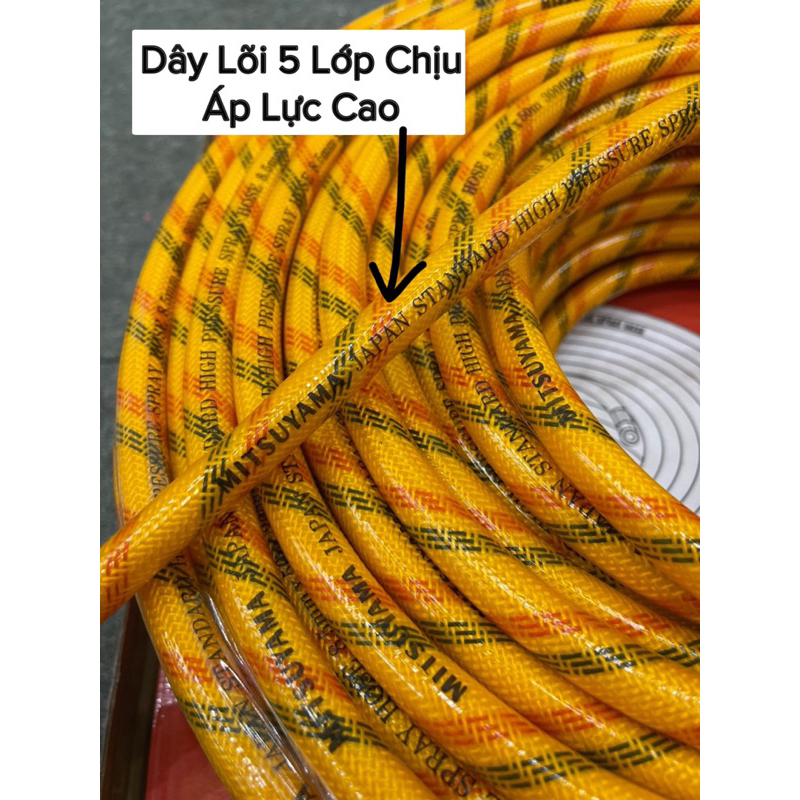 Dây Rửa Xe Chịu Áp Lực Cao 200kgf/cm2 - Dây Máy Rửa Xe Chạy Dây Curoa Hãng TATSU KOREA Dài 10M -15M -20M -30M.