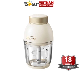 Máy xay ăn dặm 0.6L Bear QSJ-D02Q1 dao xay 6 lưỡi, cối thủy tinh