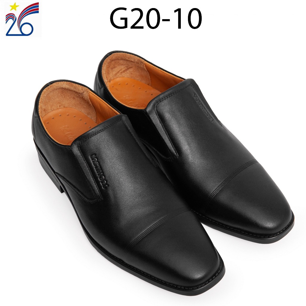 Giày da nam Moka chất liệu da bò cao cấp, độ bền cao, đế cao su mài mòn ma sát tốt, uốn gập mềm dẻo G20 – 10
