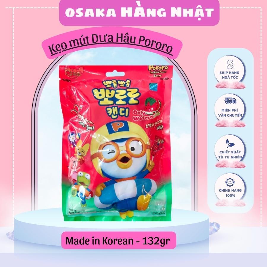 ⚠️T10/2025⚠️Kẹo Mút Pororo Không Sâu Răng,Kẹo Mút Pororo Mix 5 Vị Hoa Quả Tươi, Kẹo Mút Pororo Vị Dưa Hấu, Gói 132g
