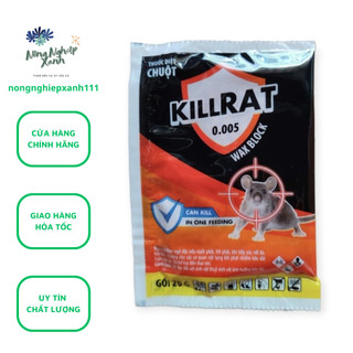 Thuốc diệt chuột killrat gói 20g hiệu quả cao, thuoc diet chuot killrat