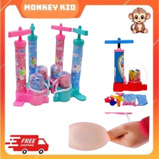 Đồ chơi bơm bong bóng mẫu ống bơm xe đạp cute tặng kèm bong bóng, bơm tay đồ chơi tặng kèm bóng bay cho bé yêu