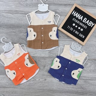 Áo gile trần bông Mompa cho bé dưới 2 tuổi