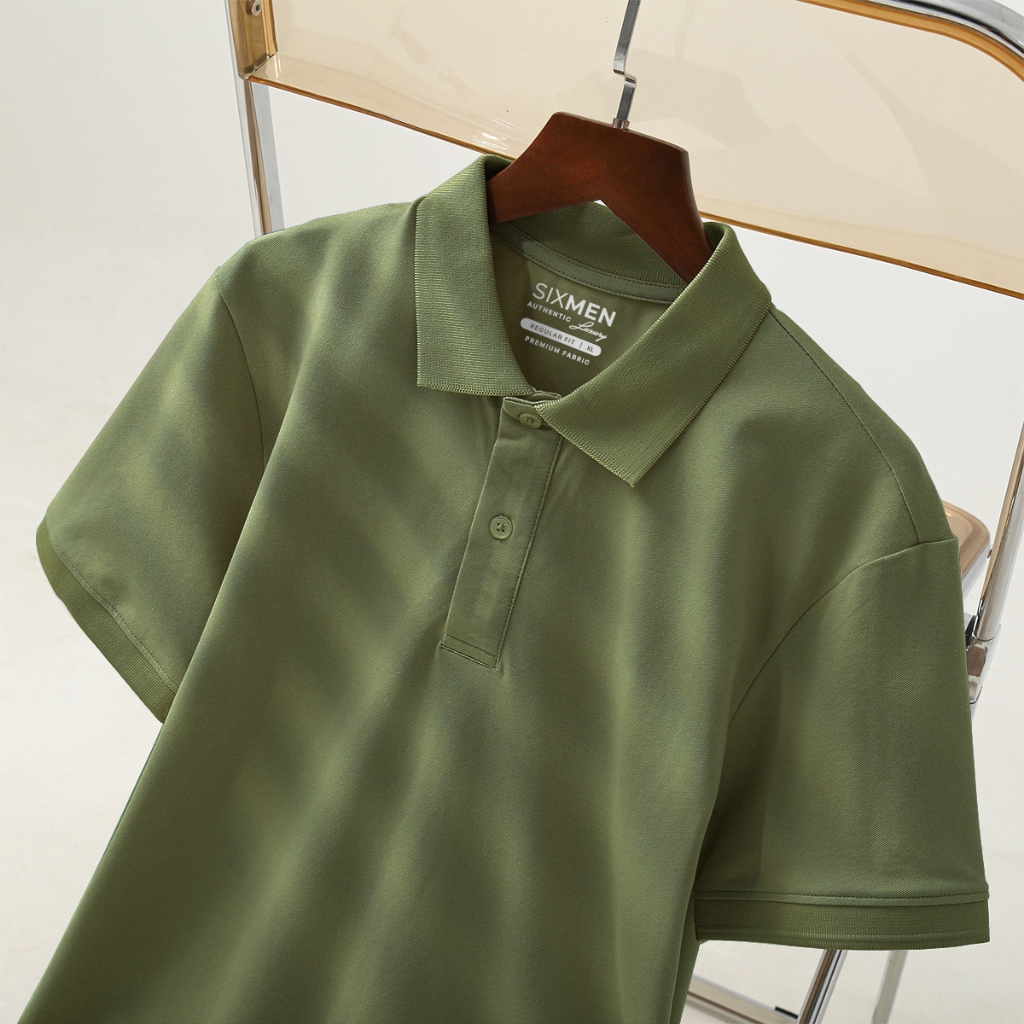 Áo Polo nam trơn Basic cổ bẻ  SIXMEN BASIC vải cá sấu cotton CVC trẻ trung, thanh lịch, sang trọng